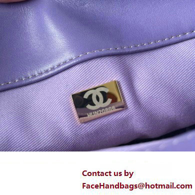 Chanel Gradient Calfskin  &  Gold-Tone Metal Large Hobo Bag AS4632 Purple 2024